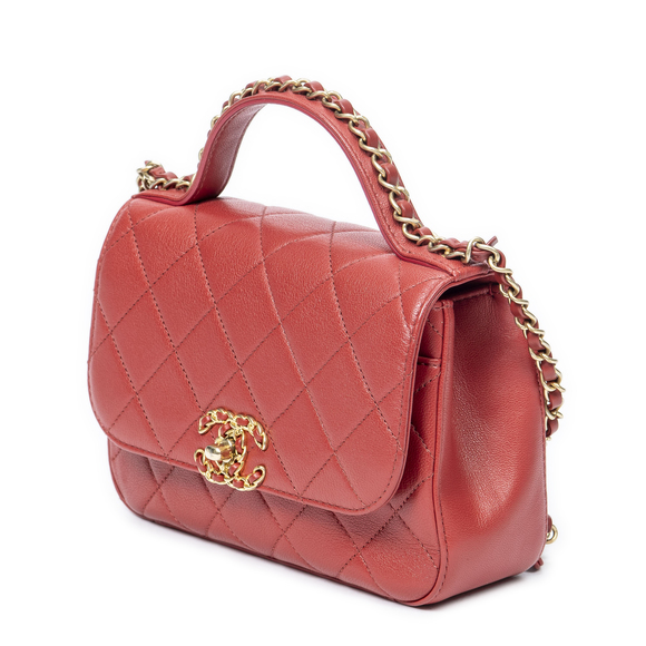 Chanel Small Chain Infinity Top Handle - Picture 2 of 9